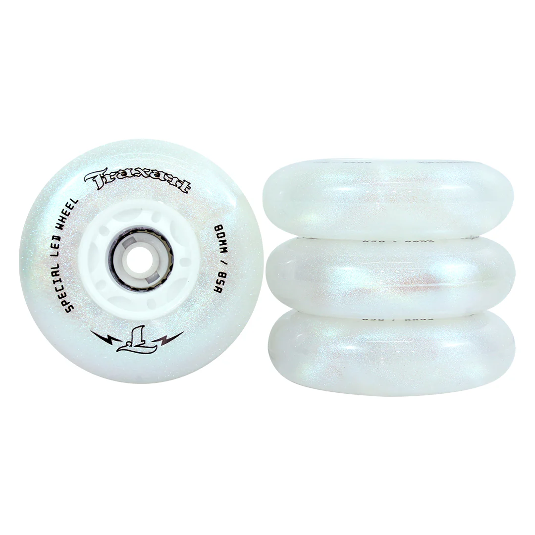 Rodas-Inline-Led-Special-Glitter-Prata-80mm-85A-DX-037